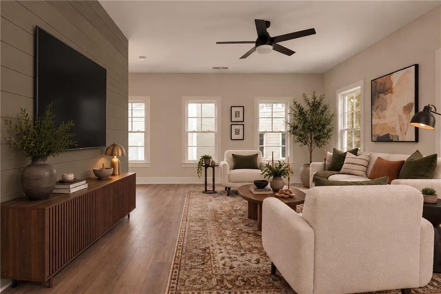 Furnished interior view inside a new home in , Hapeville (Image 7).