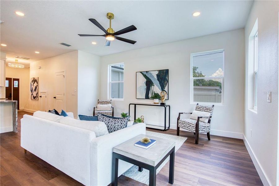 Furnished interior view inside a new home in , Palm Harbor (Image 50).