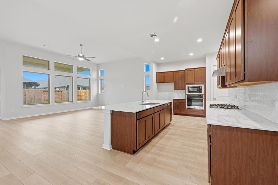 Furnished interior view inside a new home in Canterra Creek  60', Iowa Colony (Image 5).