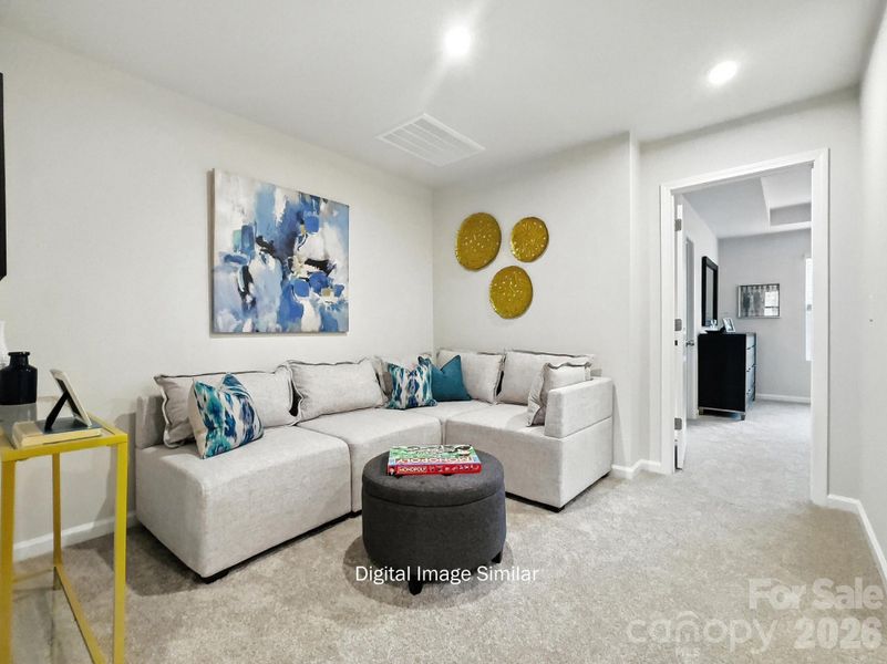 Furnished interior view inside a new home in Bailey Run, Charlotte (Image 5).