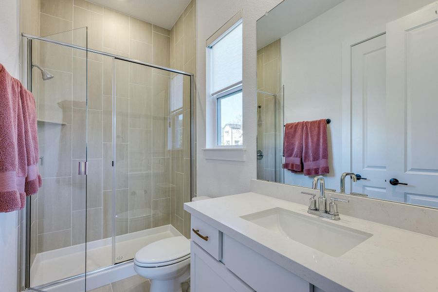 Furnished interior view inside a new home in , Leander (Image 9).