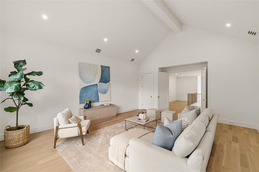 Furnished interior view inside a new home in , Dallas (Image 14).
