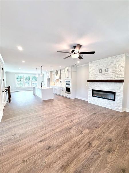Spacious, unfurnished interior of a new home in The Groves at Myrtle, Roswell (Image 22).