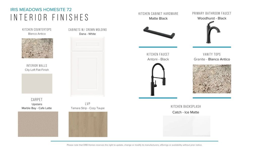 Furnished interior view inside a new home in Iris Meadows, Moore (Image 24).