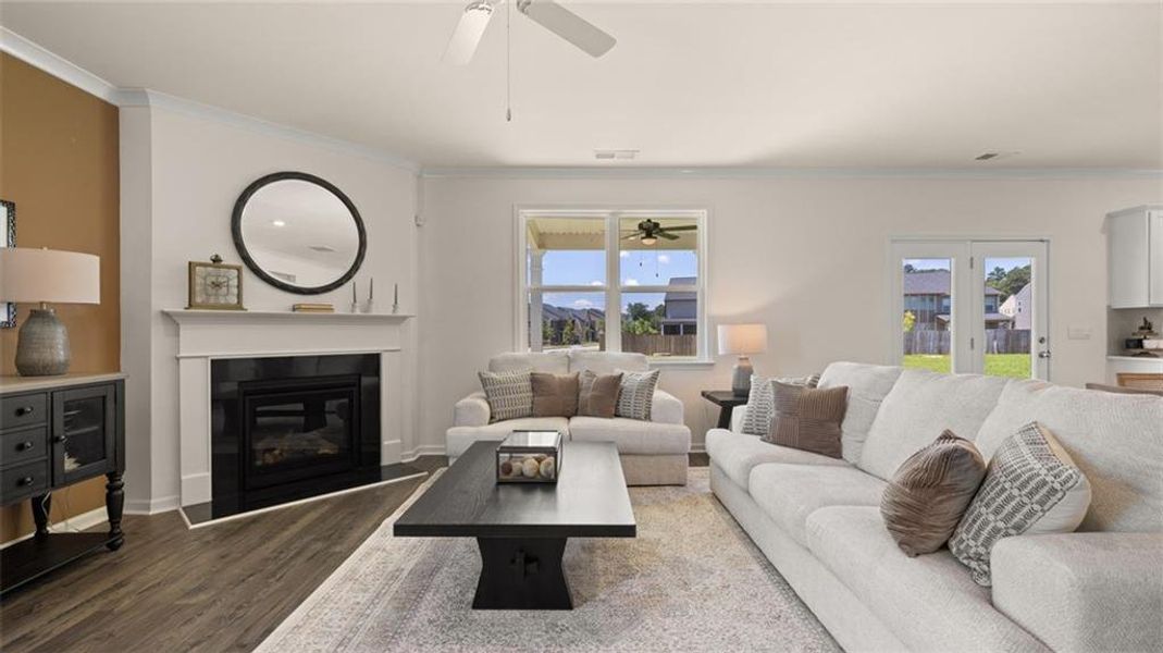 Furnished interior view inside a new home in Bridle Creek, Locust Grove (Image 4).