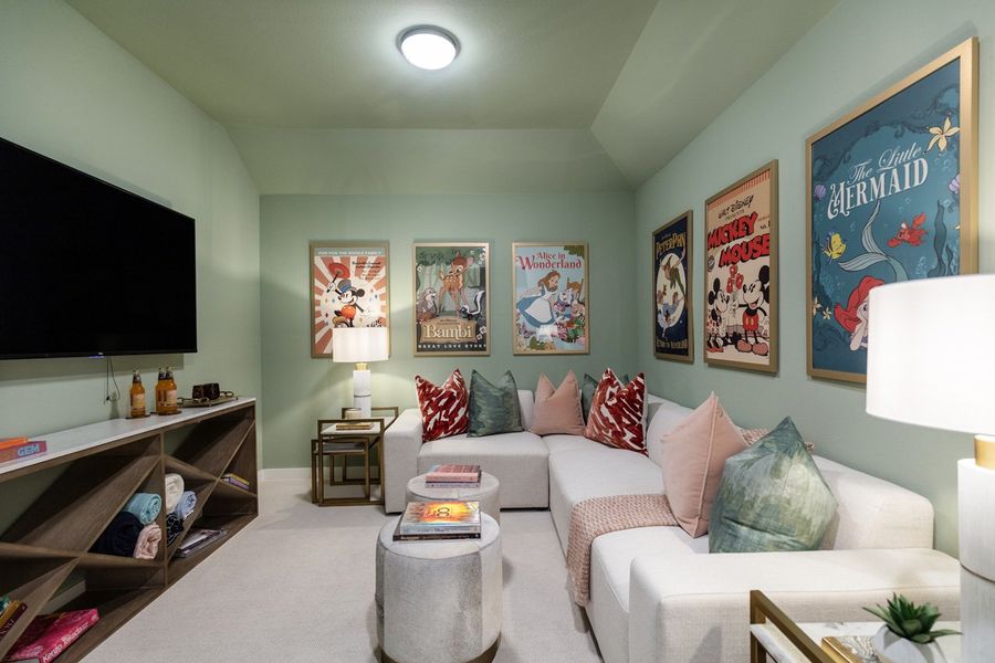 Representative Entertainment Room - some options shown