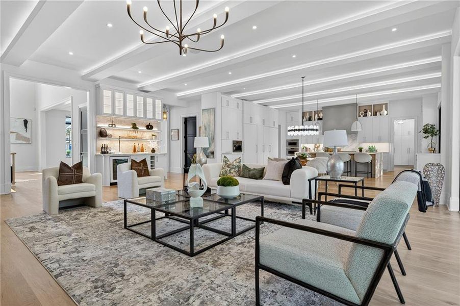 Furnished interior view inside a new home in , Atlanta (Image 19).