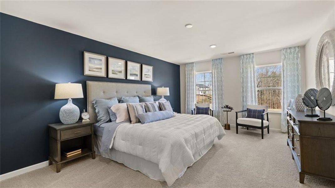 Furnished interior view inside a new home in Kingston Ranch at Lake Oconee, Buckhead (Image 49).