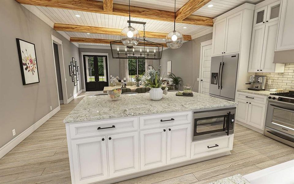 Furnished interior view inside a new home in Parallel Pastures, Poolville (Image 12).