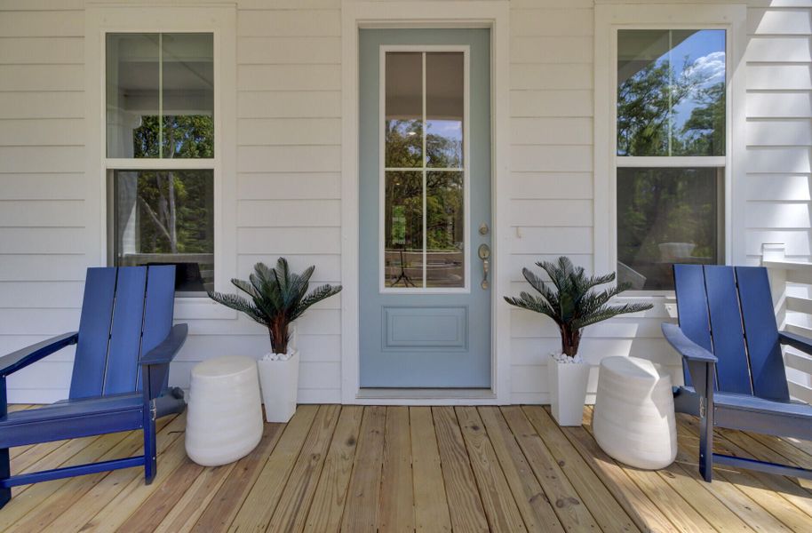 Exterior details and patio area of a home in , Johns Island (Image 4). Exterior details and patio area of a home in , Johns Island (Image 4).