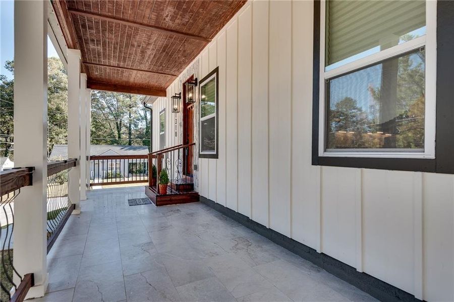Exterior details and patio area of a home in , Atlanta (Image 4). Exterior details and patio area of a home in , Atlanta (Image 4).