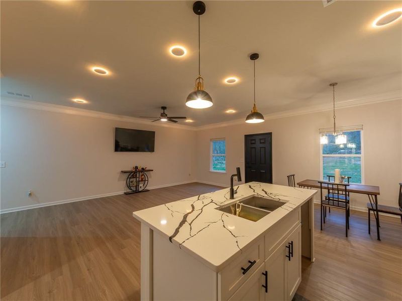 Furnished interior view inside a new home in , Cartersville (Image 17).