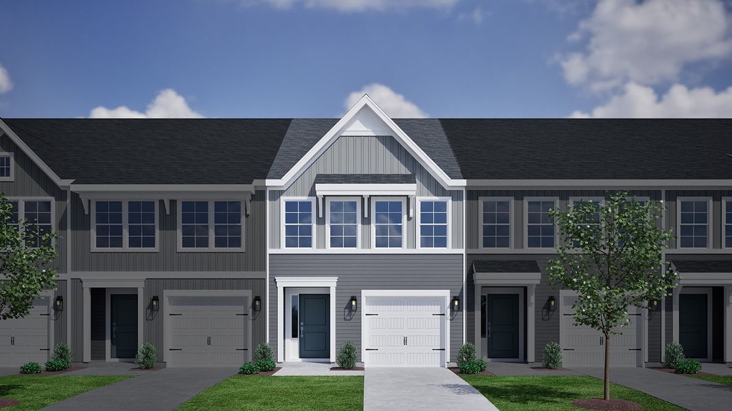 Representative exterior photo of a completed home built from the Dahlia - Genesis Value Collection by Mungo Homes in Edwards Station, Taylors, SC (Image 22).