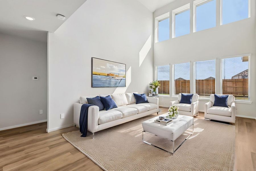 Photo is not of the actual home, but is an inspirational photo of builder’s model home and may depict options, furnishings, and/or decorator features that are not included