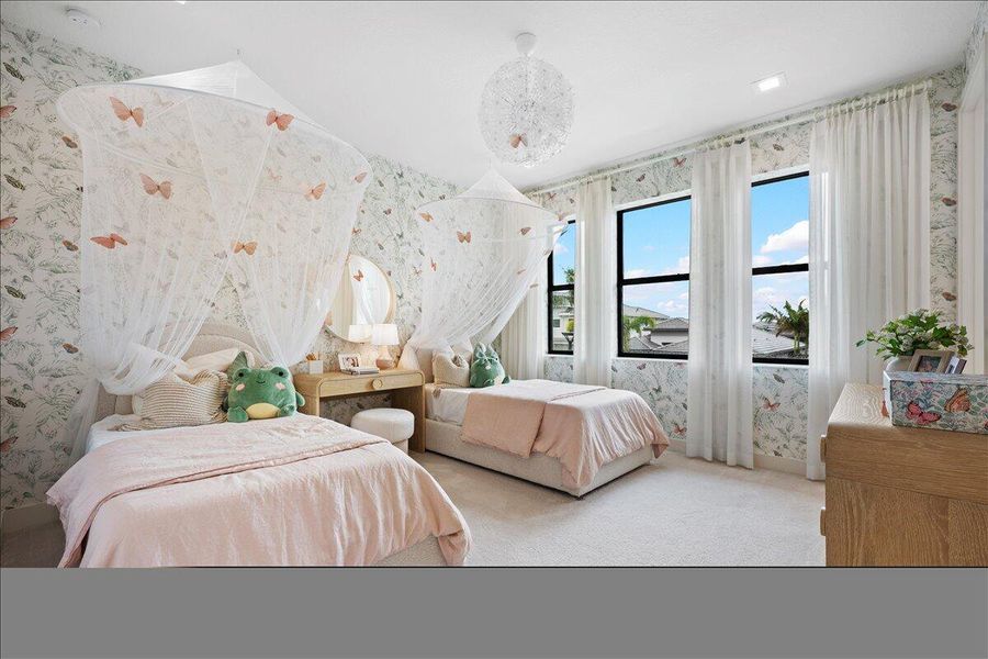 Furnished interior view inside a new home in Apex at Avenir, Palm Beach Gardens (Image 20).