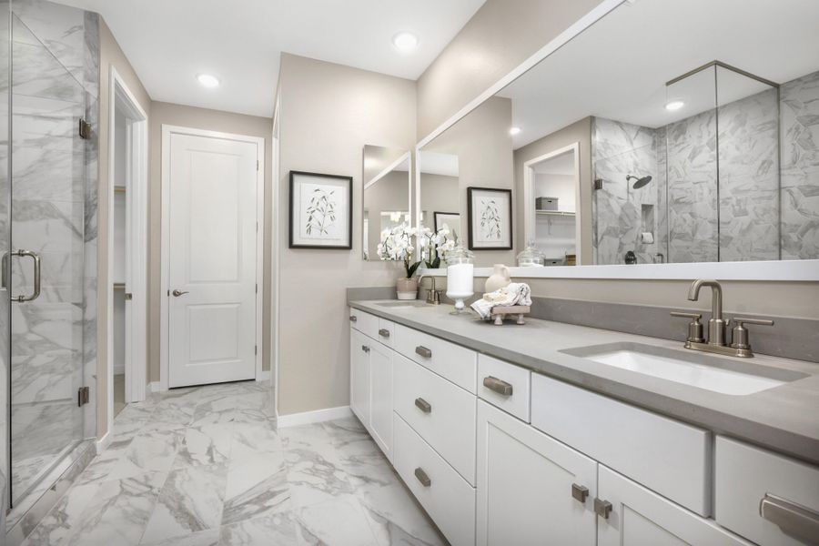 Primary Bathroom | Mirabella | Harvest at Citrus Park | New Homes in Goodyear, AZ | Landsea Homes