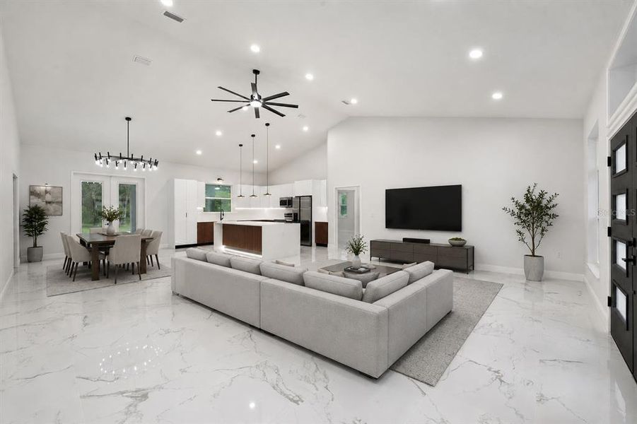 Furnished interior view inside a new home in , Ocala (Image 6). Furnished interior view inside a new home in , Ocala (Image 6).