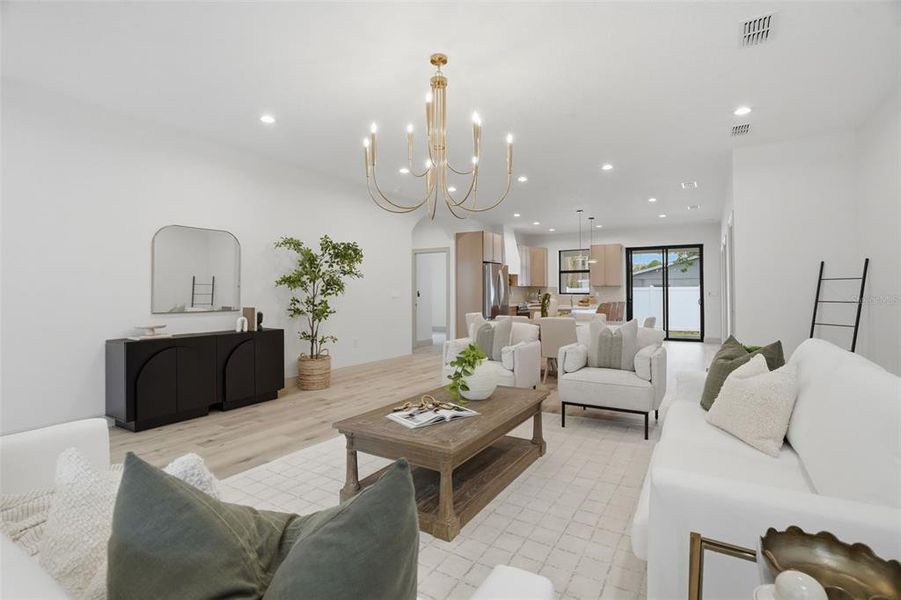Furnished interior view inside a new home in , Tampa (Image 6).