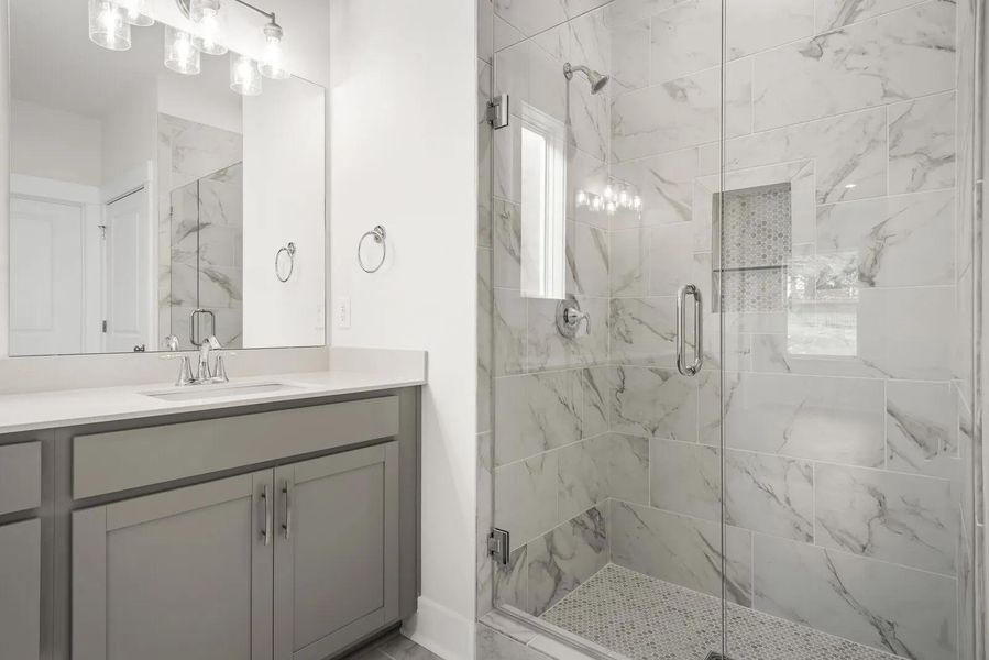 The Dahlia B Primary Suite Bathroom