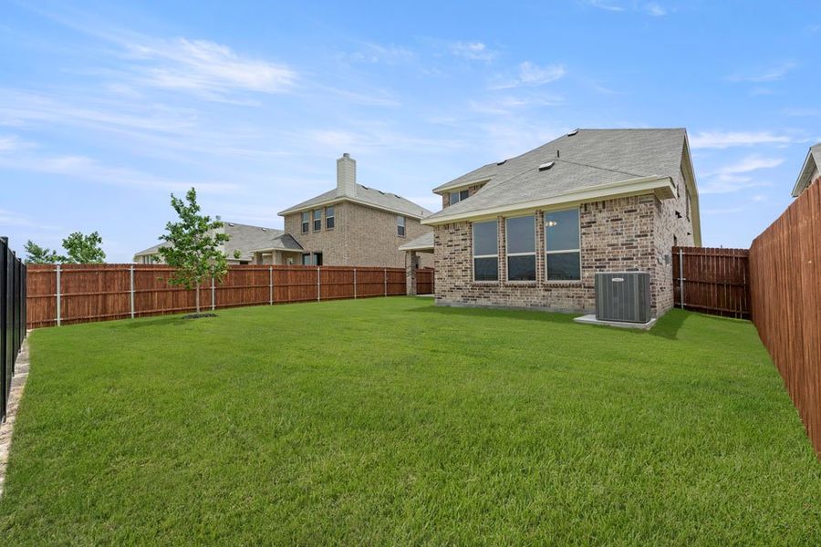 Representative exterior photo of a completed home built from the Newport by Impression Homes in Mercer Meadows, Royse City, TX (Image 23). Representative exterior photo of a completed home built from the Newport by Impression Homes in Mercer Meadows, Royse City, TX (Image 23).