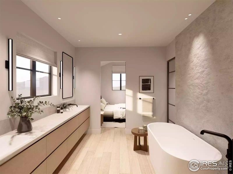 PHOTOS NOT OF ACTUAL HOME. Concept of Master Bath