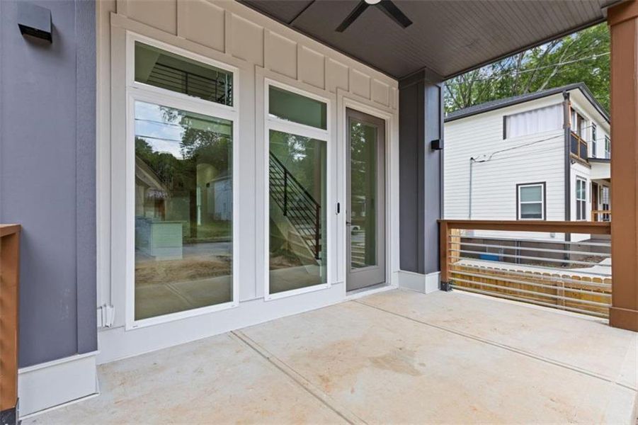 Exterior details and patio area of a home in , Atlanta (Image 3).