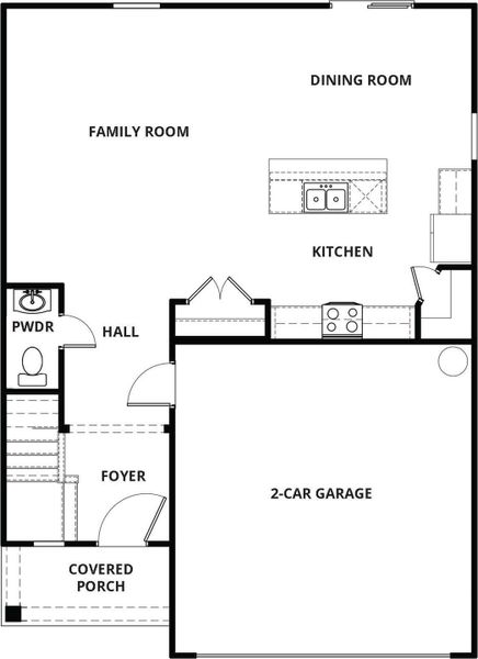 2D floor plan layout of this home in Stagecoach Station, Gastonia, NC (Image 2).