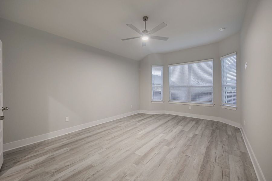 Representative unfurnished interior of a home built from the Morgan by Chesmar Homes in Stillwater Ranch, San Antonio (Image 7). Representative unfurnished interior of a home built from the Morgan by Chesmar Homes in Stillwater Ranch, San Antonio (Image 7).