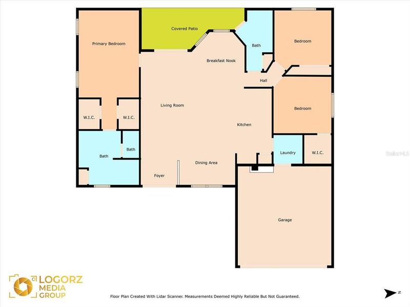 2D floor plan layout of this home in , Spring Hill, FL (Image 3).