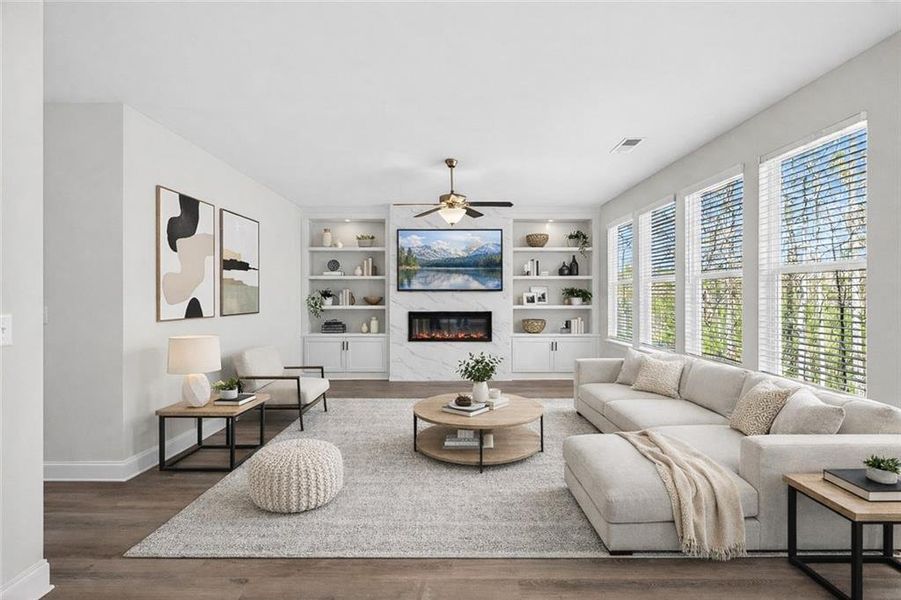 Furnished interior view inside a new home in Waters Edge, Mansfield (Image 6).