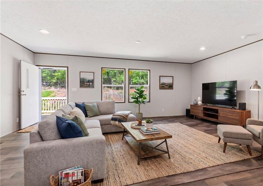 Furnished interior view inside a new home in , Dahlonega (Image 5).