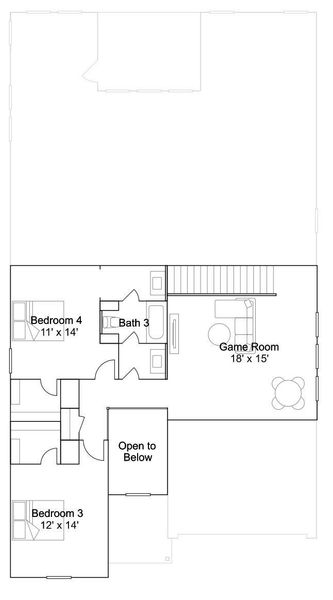 2D floor plan layout of this home in Anniston, Katy, TX (Image 3).