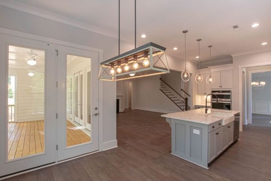 Representative furnished interior of a home built from the Atkinson by True Homes in Edgewater - Harbor Pointe, Lancaster (Image 7).