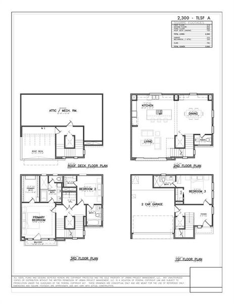 4 story floor plan