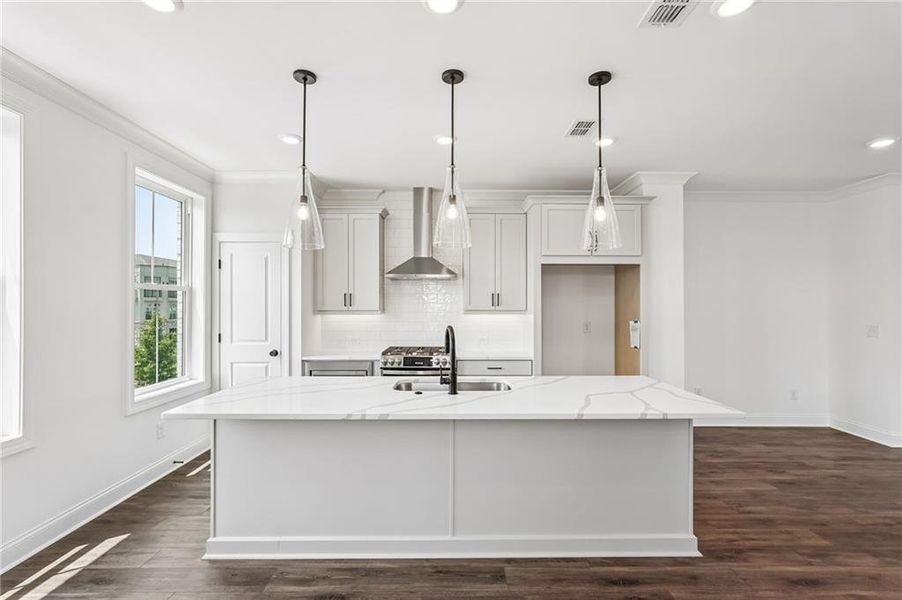 Furnished interior view inside a new home in Millcroft Townhomes, Buford (Image 18). Furnished interior view inside a new home in Millcroft Townhomes, Buford (Image 18).