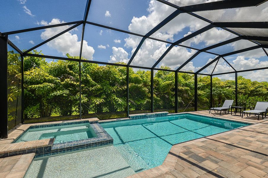 Representative exterior details of a home built from the White Star by Neal Communities in SkySail, Naples (Image 4).