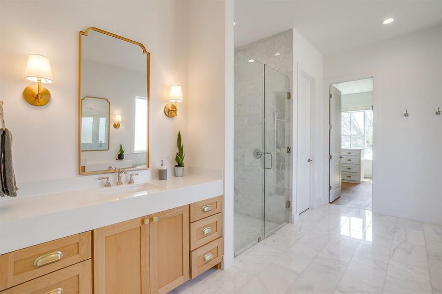 Furnished interior view inside a new home in , Aledo (Image 28).