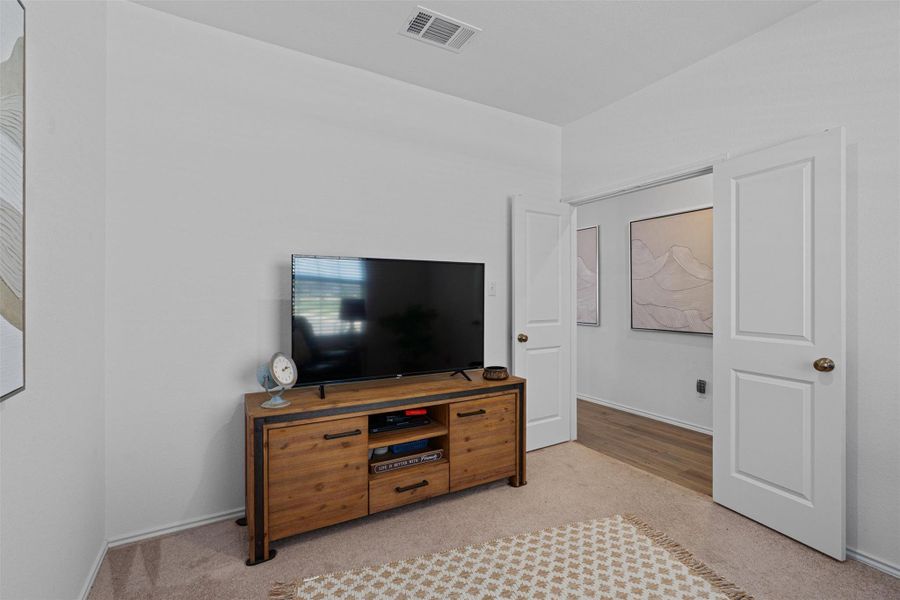 Furnished interior view inside a new home in Cotton Brook: Claremont Collection, Hutto (Image 15).
