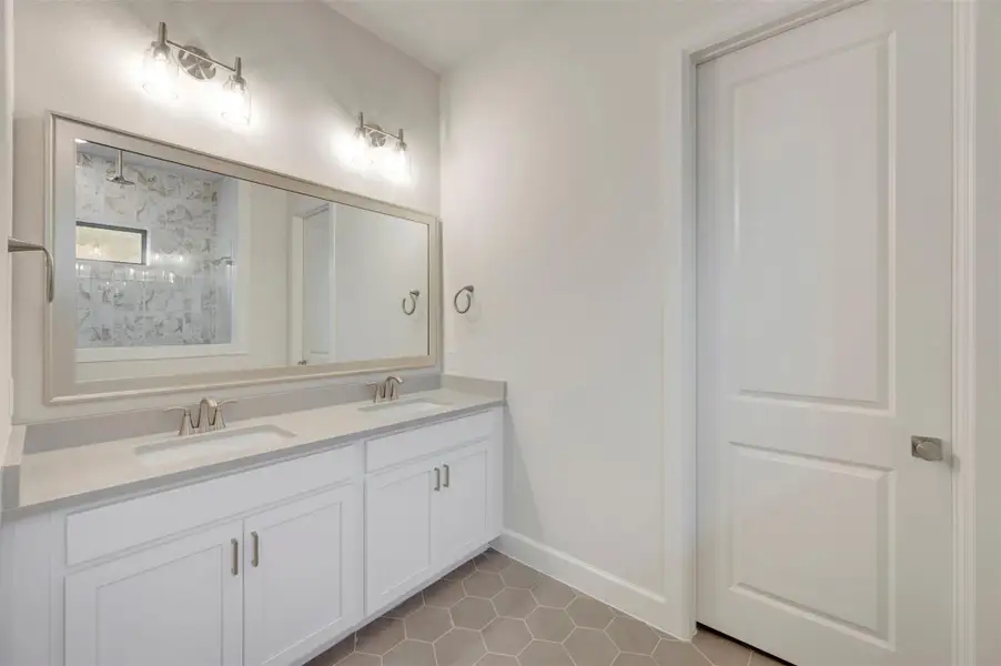 Furnished interior view inside a new home in Sienna - Landmark Row Collection, Missouri City (Image 4).