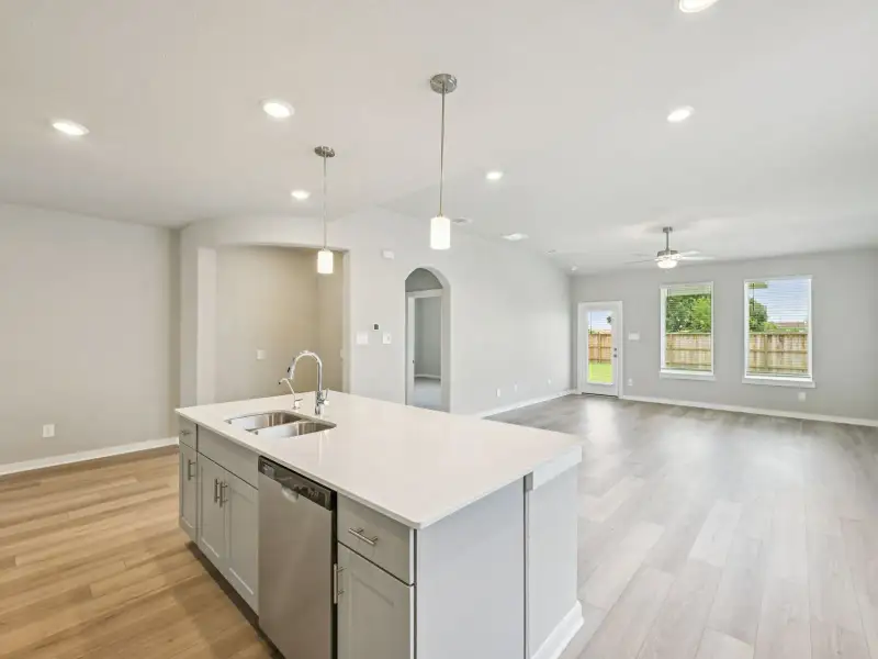 Furnished interior view inside a new home in Granger Pointe - Premier Series, Conroe (Image 5). Furnished interior view inside a new home in Granger Pointe - Premier Series, Conroe (Image 5).