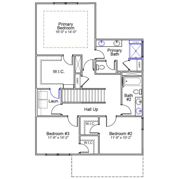 2D floor plan layout of this home in Lakeside Saluda, Greenville, SC (Image 4).