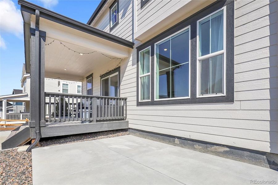 Front exterior of a new home in Independence: The Pioneer Collection, Elizabeth, CO, highlighting curb appeal (Image 27).