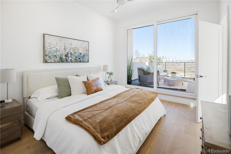 Furnished interior view inside a new home in , Denver (Image 36).