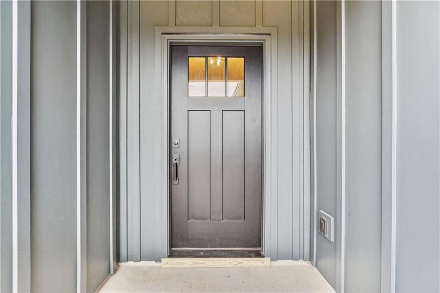 Exterior details and patio area of a home in , Ellijay (Image 22).