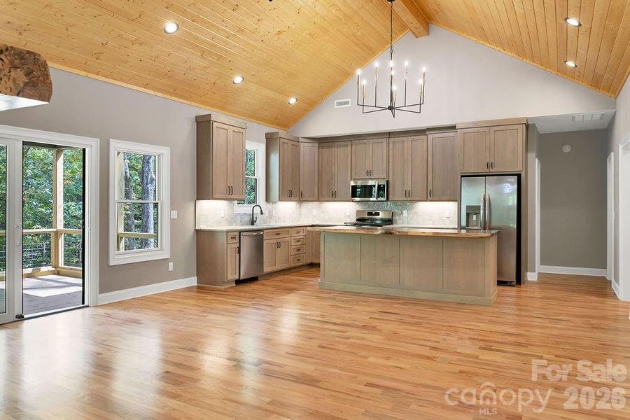 Furnished interior view inside a new home in , Brevard (Image 8).