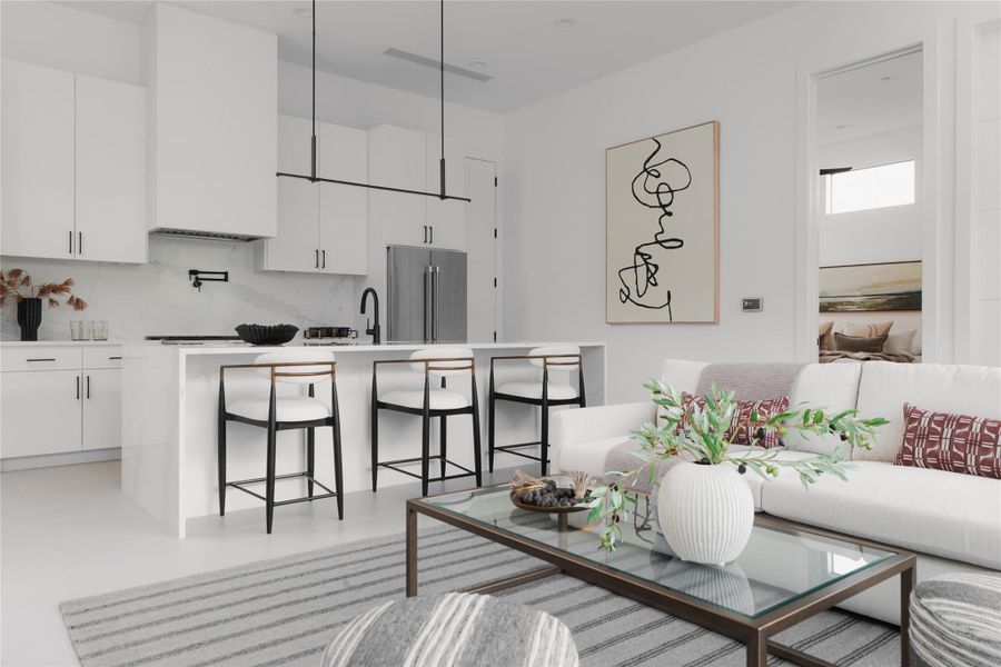 Furnished interior view inside a new home in , Austin (Image 19).