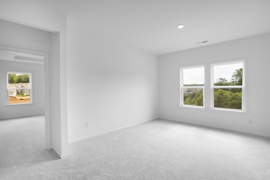 Representative unfurnished interior of a home built from the Leland by Taylor Morrison in Stafford at Langtree, Mooresville (Image 20).