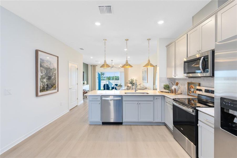 Furnished interior view inside a new home in , Davenport (Image 13).