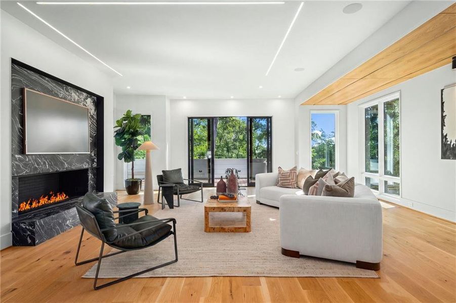 Furnished interior view inside a new home in , Atlanta (Image 6).