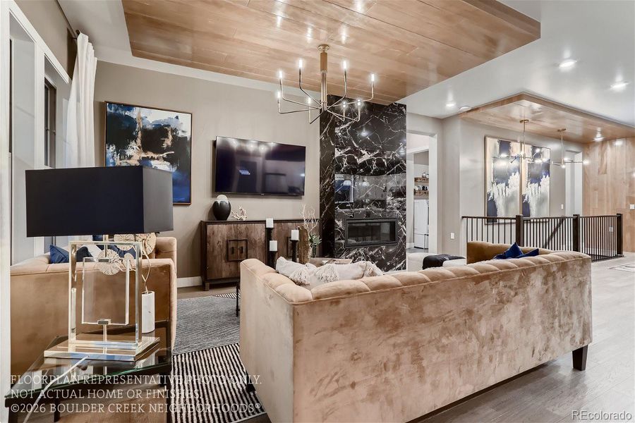 Furnished interior view inside a new home in , Broomfield (Image 15).